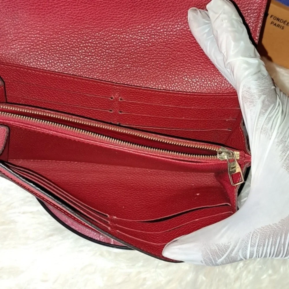 Louis Vuitton Empreinte Curieuse Red Wallet EUC